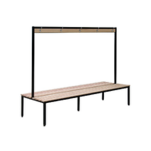 UTILITY BENCH - DOUBLE SIDED - WITH COAT RACK