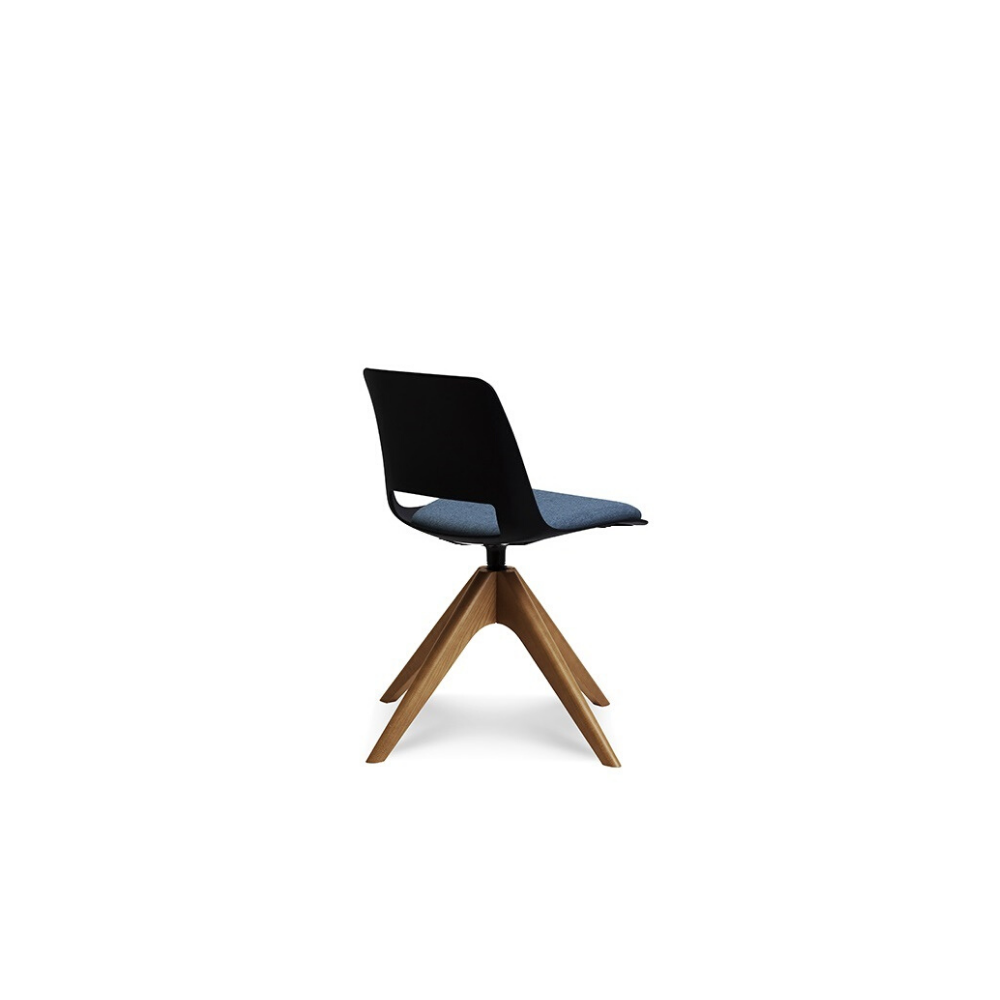 UNICA – TIMBER SWIVEL WITH SEAT PAD