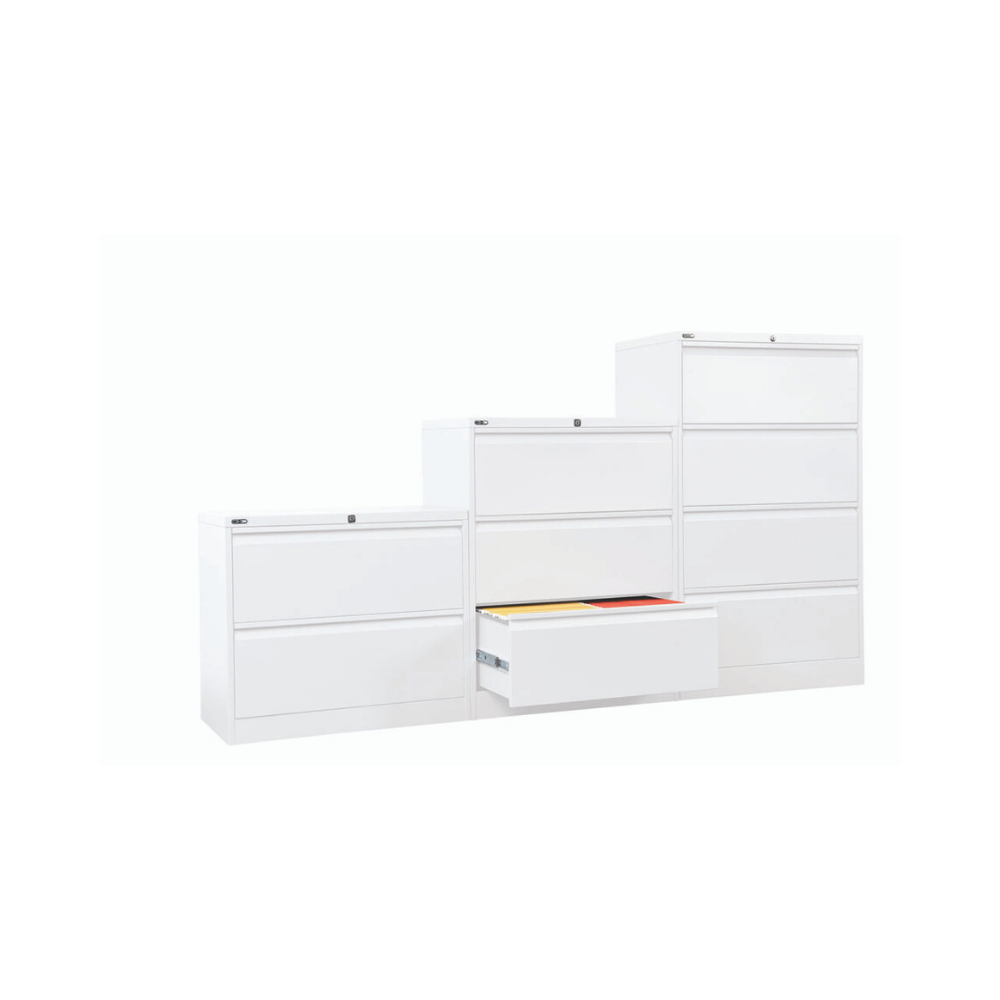 GO STEEL LATERAL FILING CABINET - 2 DRAWER