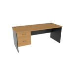 Momentum Office Desk With Fixed Drawers 1P 1F
