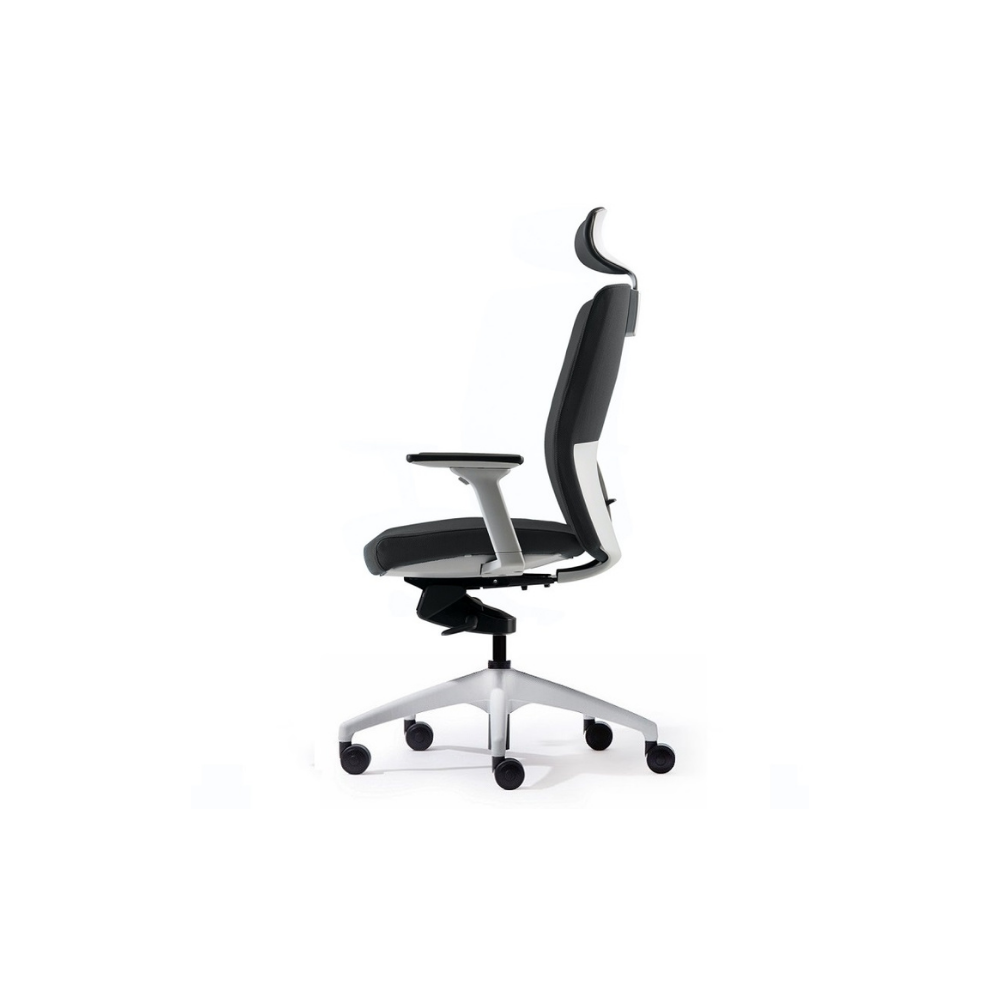 Aveya Upholstered Task Chair White Office Chair Perth