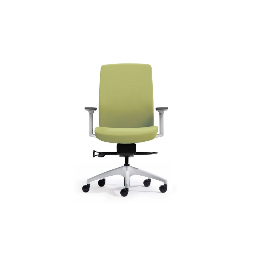 Aveya Upholstered Task Chair White Office Chair Perth