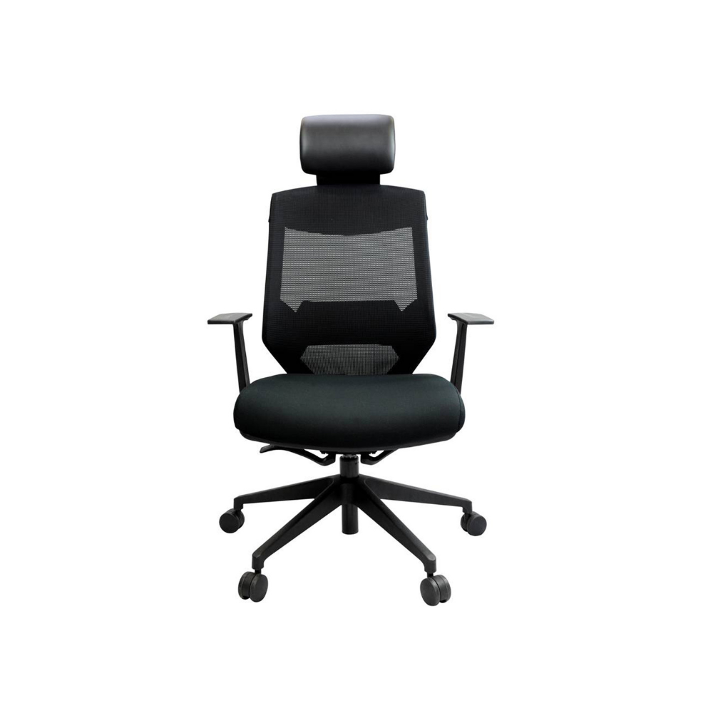 VOGUE BLACK OFFICE CHAIR - HIGH BACK