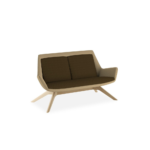 AQUILA TWO LOUNGE - LOW BACK - TIMBER SPLAYED
