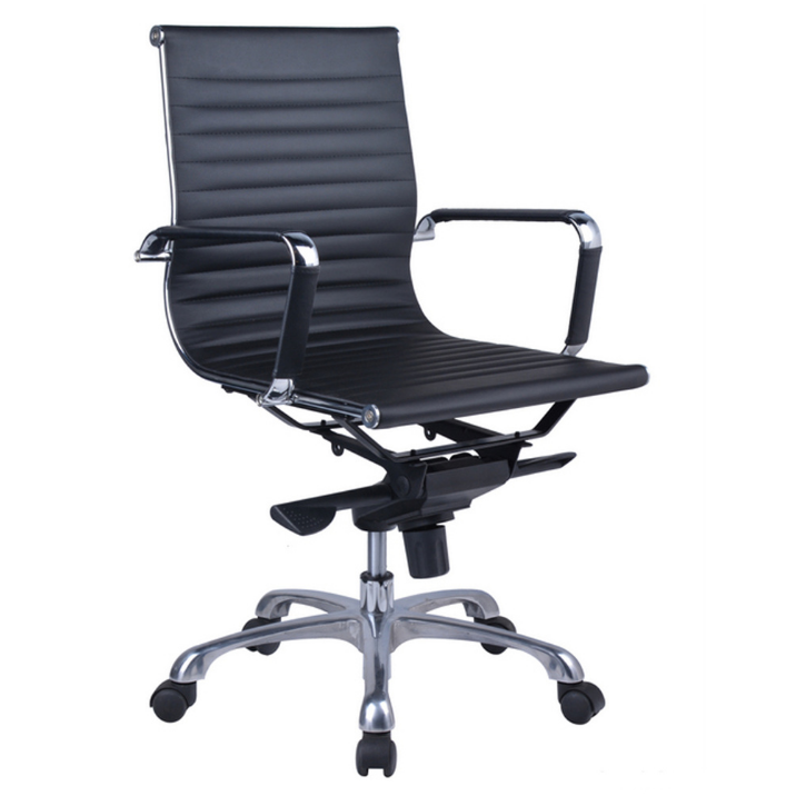 office chairs perth - Aero Mid Back White Chair 