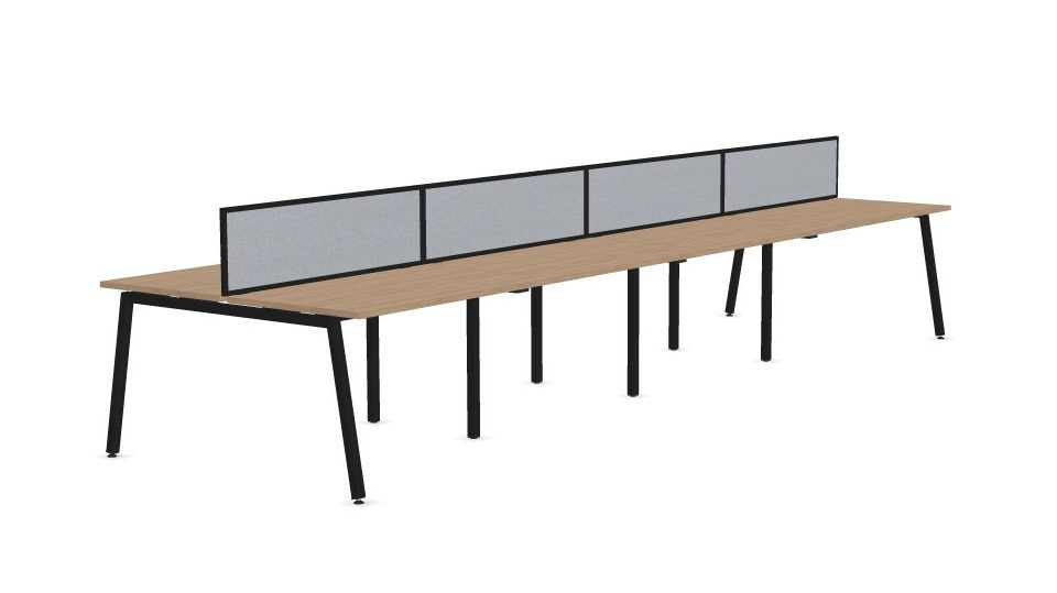 effcient office design, 8-person workstation