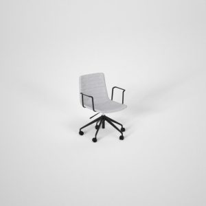 LUCA MEETING ROOM CHAIR SWIVEL - WITH ARMS